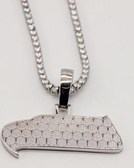 Seattle Seahawks Zircon Pendant Necklace – Game Day & Holiday Gift for Sports Fans