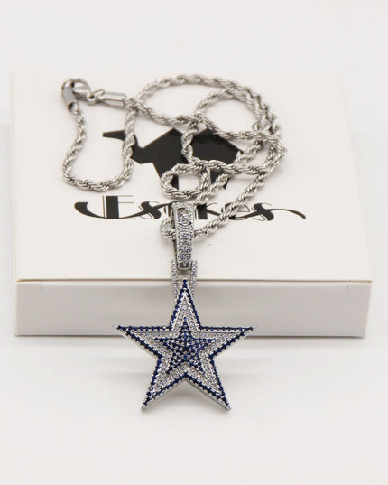 Dallas Cowboys Zircon Star Necklace –   Gift for Game Day, Birthday & Holiday