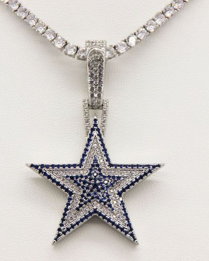 Dallas Cowboys Zircon Star Necklace –   Gift for Game Day, Birthday & Holiday