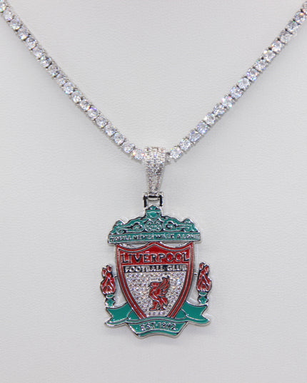 Liverpool Football Club Necklace – LFC Crest Pendant Jewelry Gift for Fans