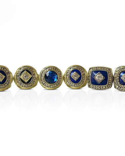 Los Angeles Dodgers World Series Championship Rings Set -Baseball Fan Gift & Memorabilia