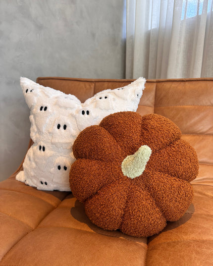 Jumbo Sherpa Orange Pumpkin Pillow