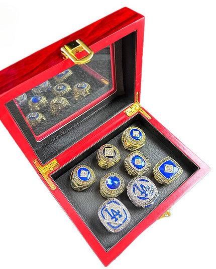 Los Angeles Dodgers World Series Championship Rings Set -Baseball Fan Gift & Memorabilia