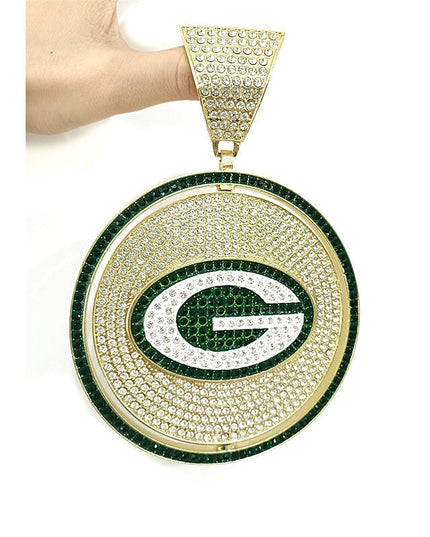 Rotating Sports Team Logo Pendant Necklace –  Perfect Gifts for True Fans