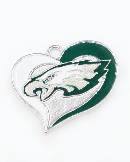 Football Team Logo Heart Earrings –  Game Day Accessories & Gift for Sports Fan