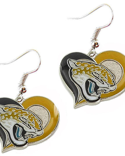 Football Team Logo Heart Earrings –  Game Day Accessories & Gift for Sports Fan