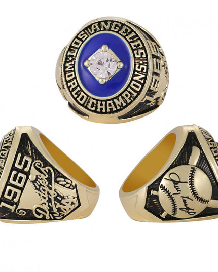 Los Angeles Dodgers World Series Championship Rings Set with Trophy – 8 Piece Collector’s Gifts