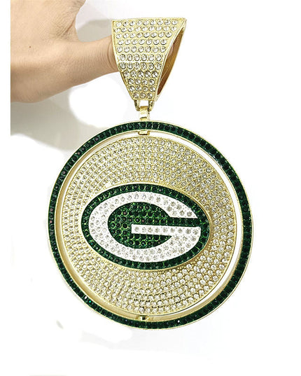Rotating Sports Team Logo Pendant Necklace –  Perfect Gifts for True Fans