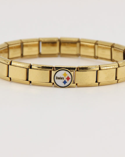 Football Team Logo Italian Charm Bracelet – Custom Gifts for Fans