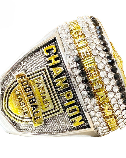 2023 Fantasy Football Champion Ring and Trophy Set – League Winner Award Gift Box