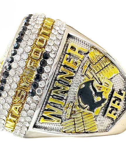 2023 Fantasy Football Champion Ring and Trophy Set – League Winner Award Gift Box