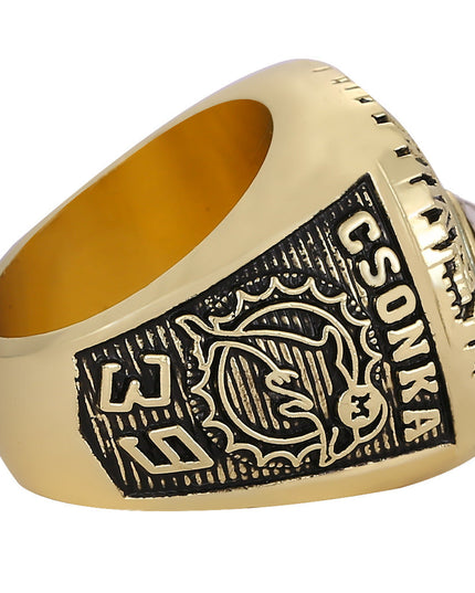 1973 & 1974 Miami Back-to-Back Championship Ring & Trophy Set – Replica Ring Set for Collectors & Fans
