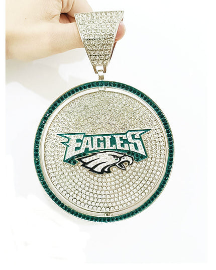 Rotating Sports Team Logo Pendant Necklace –  Perfect Gifts for True Fans