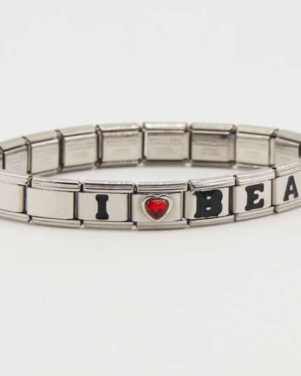 Chicago Bears Italian Charm Bracelet – Perfect Valentine’s Day, Holiday & Any Occasion Gift for Fans
