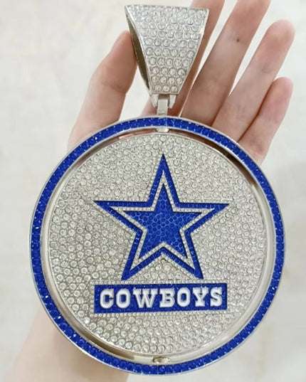 Rotating Sports Team Logo Pendant Necklace –  Perfect Gifts for True Fans