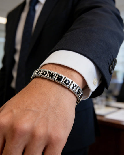 Dallas Cowboys Italian Charm Bracelet – DIY Custom Gift for Fans