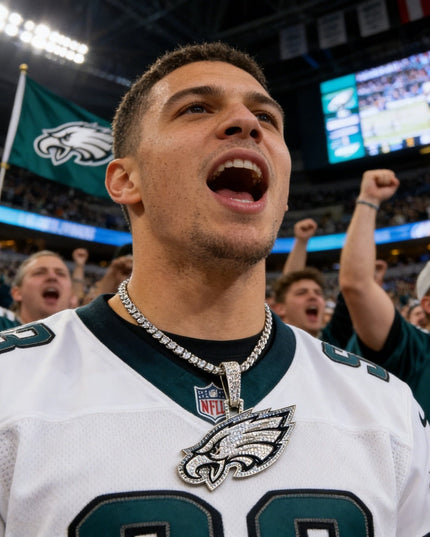 Philadelphia Eagles Zircon Pendant Necklace – Perfect Fan Gift for Game Day & Holidays