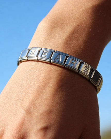 Chicago Bears Italian Charm Bracelet – Perfect Valentine’s Day, Holiday & Any Occasion Gift for Fans