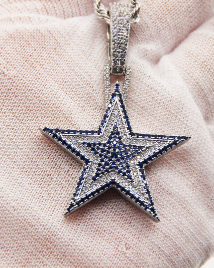 Dallas Cowboys Zircon Star Necklace –   Gift for Game Day, Birthday & Holiday