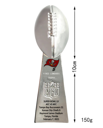 Tampa Bay Buccaneers Championship Ring & Trophy Set – 2003 & 2021 Collectible with Display Box