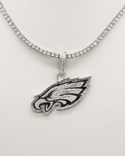 Philadelphia Eagles Zircon Pendant Necklace – Perfect Fan Gift for Game Day & Holidays