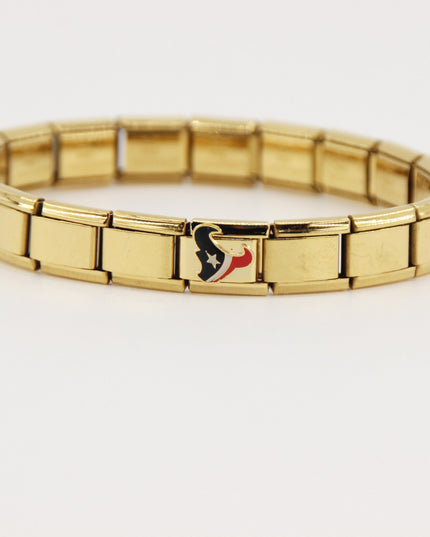 Football Team Logo Italian Charm Bracelet – Custom Gifts for Fans