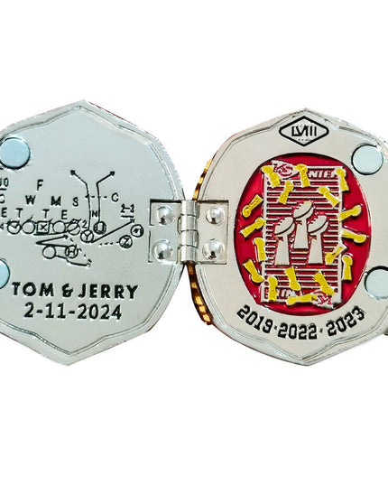 Kansas City Chiefs All Super Bowl Championship Ring & Trophy Set– 1970, 2020 & 2023  Winners Replica Collection