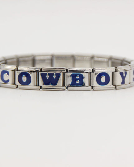 Dallas Cowboys Italian Charm Bracelet – DIY Custom Gift for Fans