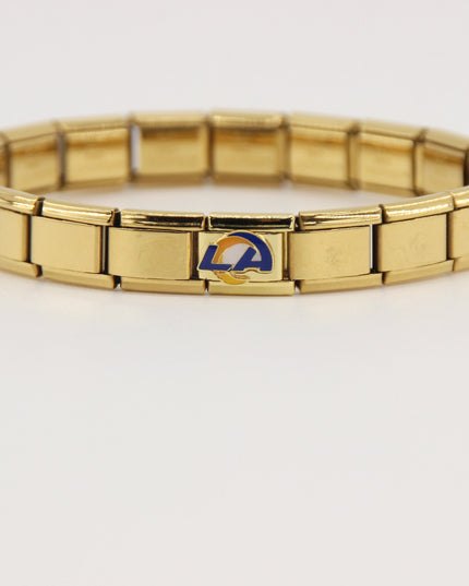 Football Team Logo Italian Charm Bracelet – Custom Gifts for Fans