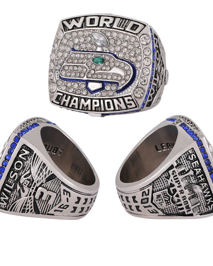 2014 Seattle Seahawks Championship Ring & Trophy Set-Collectible Memorabilia