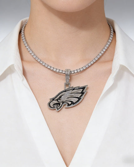 Philadelphia Eagles Zircon Pendant Necklace – Perfect Fan Gift for Game Day & Holidays