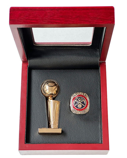 2023 Denver Nuggets Championship Ring & Trophy  – Collectible MVP Basketball Memorabilia