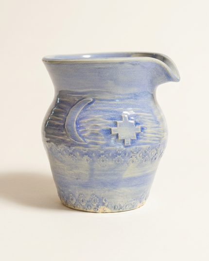 Pour Over Pitcher - White/Blue