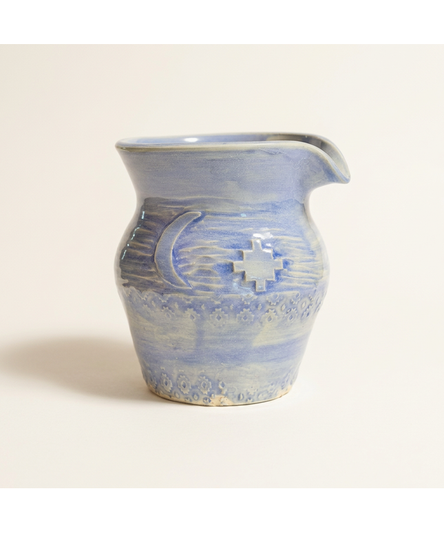 Pour Over Pitcher - White/Blue