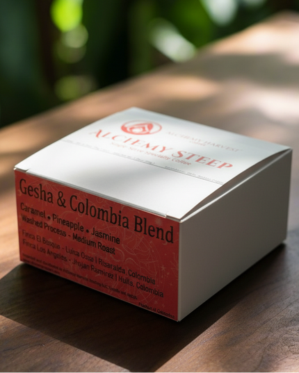Gesha & Colombia Blend – Alchemy Steep (5-Pack)
