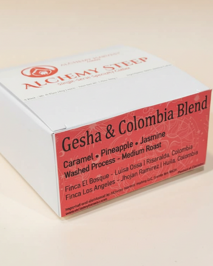 Gesha & Colombia Blend – Alchemy Steep (5-Pack)
