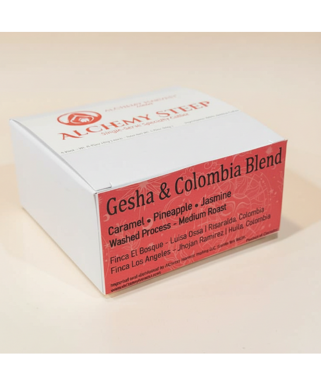 Gesha & Colombia Blend – Alchemy Steep (5-Pack)