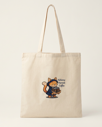 Cotton Tote - Cold Brew Cat