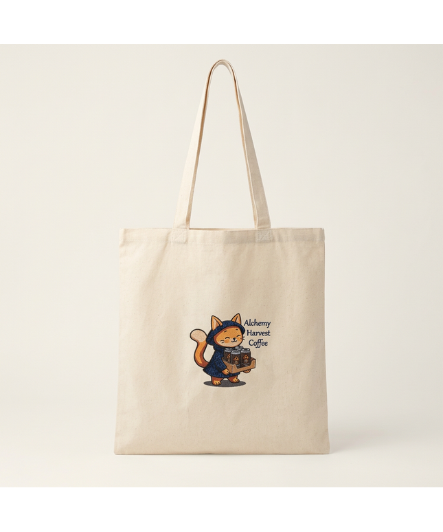 Cotton Tote - Cold Brew Cat