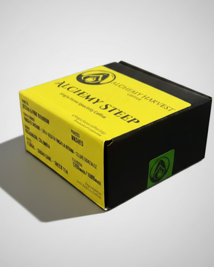 Gesha & Pink Bourbon Blend – Alchemy Steep (4-Pack)