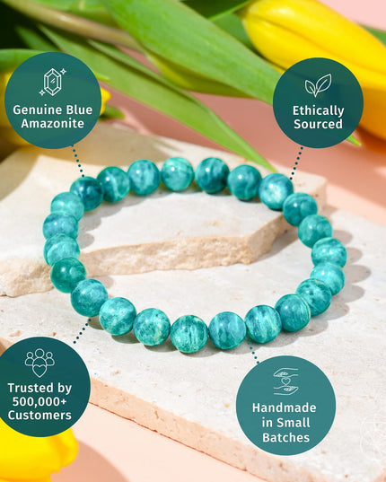 Empire of Her Own – Premium Blue Amazonite Bracelet