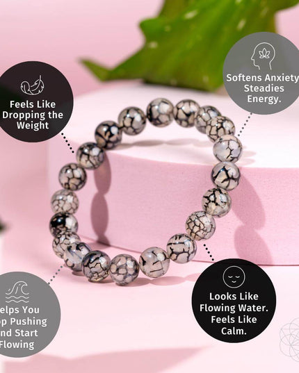 Calm in the Chaos - River Agate Bracelet