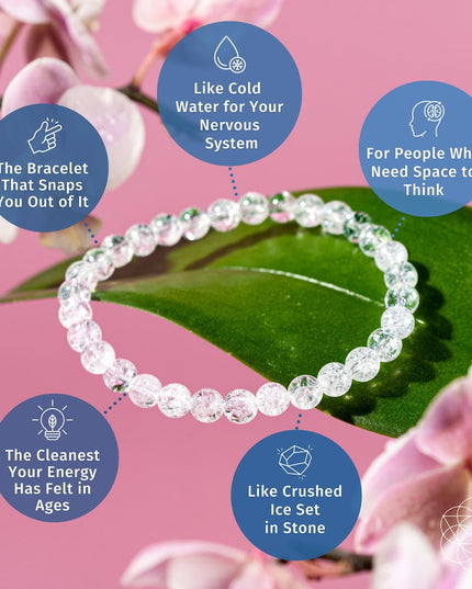 Emotional Ice Bath – The Ice Quartz Bracelet | 6mm