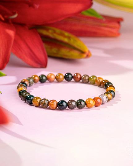 Quiet My Mind – Ocean Jasper Bracelet | 6mm