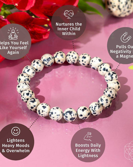 Emotional Detox - Dalmatian Jasper Bracelet