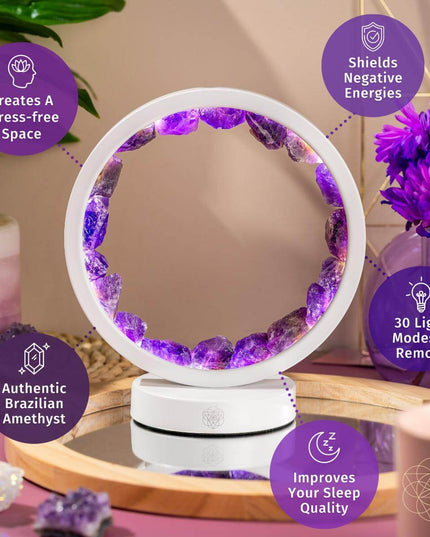 Stress Less, Sleep More – Amethyst Healing Lamp