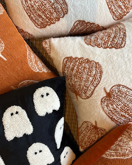 Black Ghost Pillow Cover