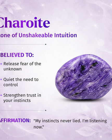 Unshakeable Intuition - Rare Siberian Charoite Bracelet