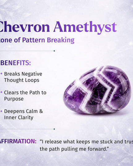 Cycle Breaker - Chevron Amethyst Point of Transformation