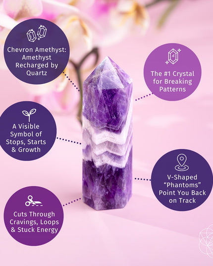 Cycle Breaker - Chevron Amethyst Point of Transformation